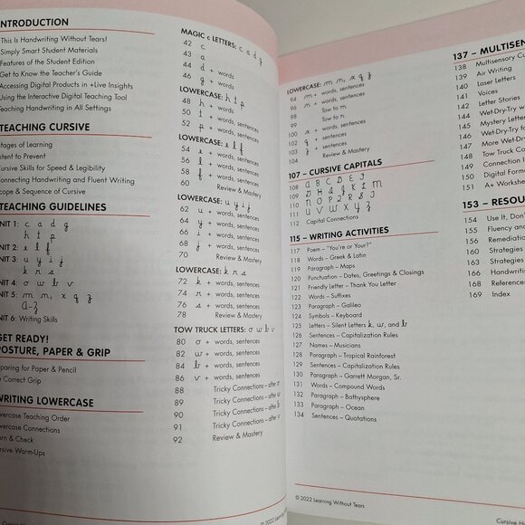 3rd D Grade Handwriting Without Tears Writing Journal Cursive Teachers Guide Lot - Picture 4 of 6